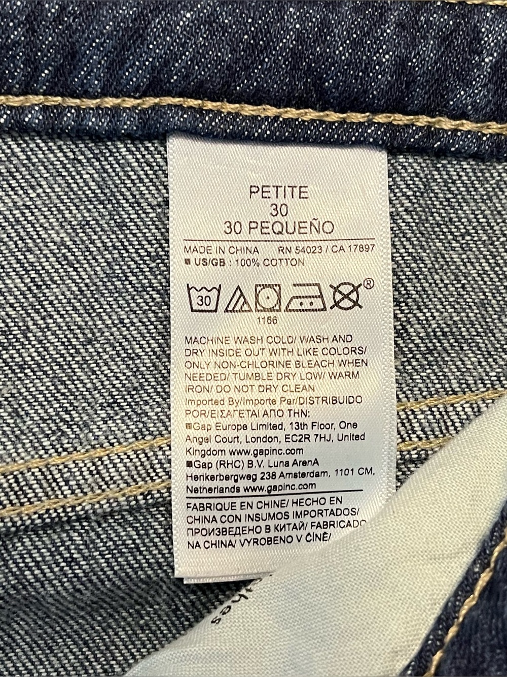 Banana Republic Slouch Straight Wide Leg Blue Jeans Womens 30 Petite - Picture 3 of 8